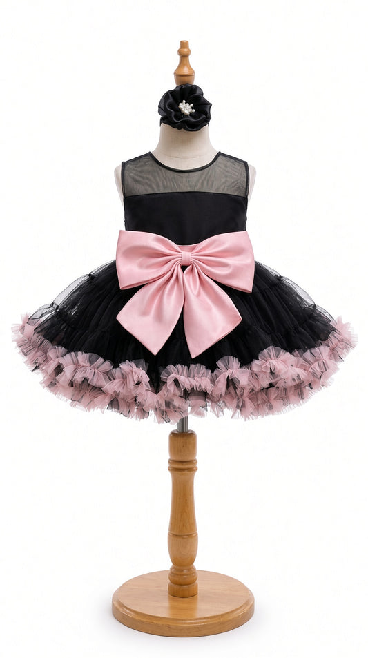 Midnight Bow Party Dress