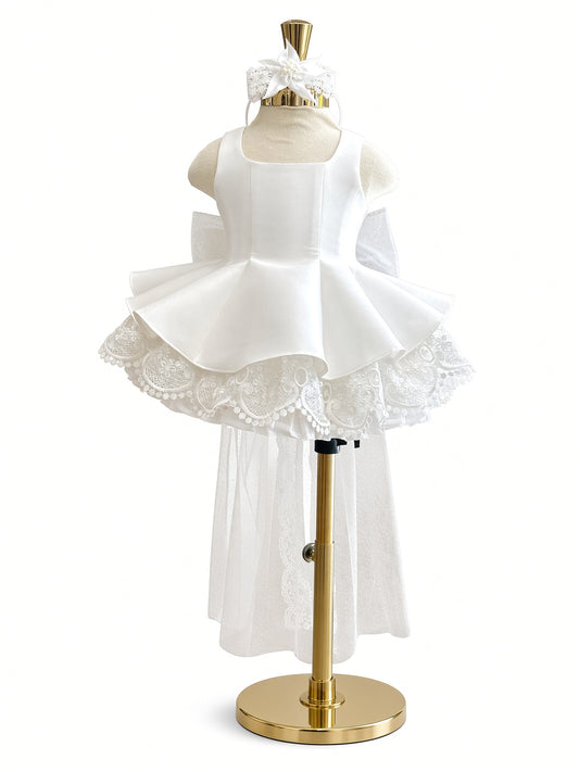 Snowfall Bow Princess Dress