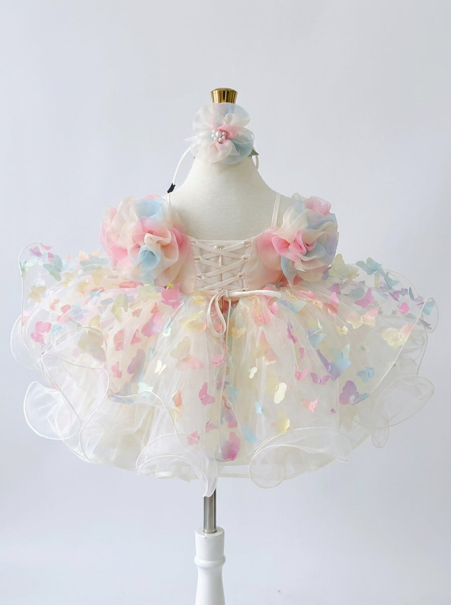 Pastel Rainbow Aurora Gown