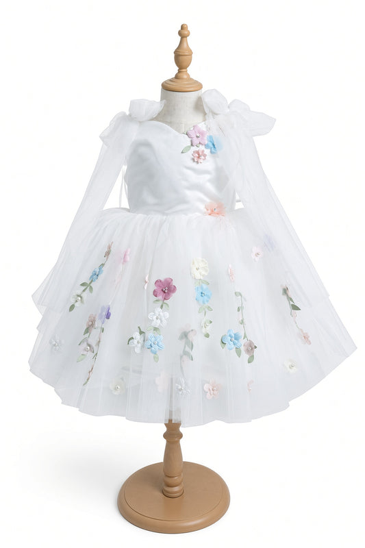 White Pearl Couture Dress