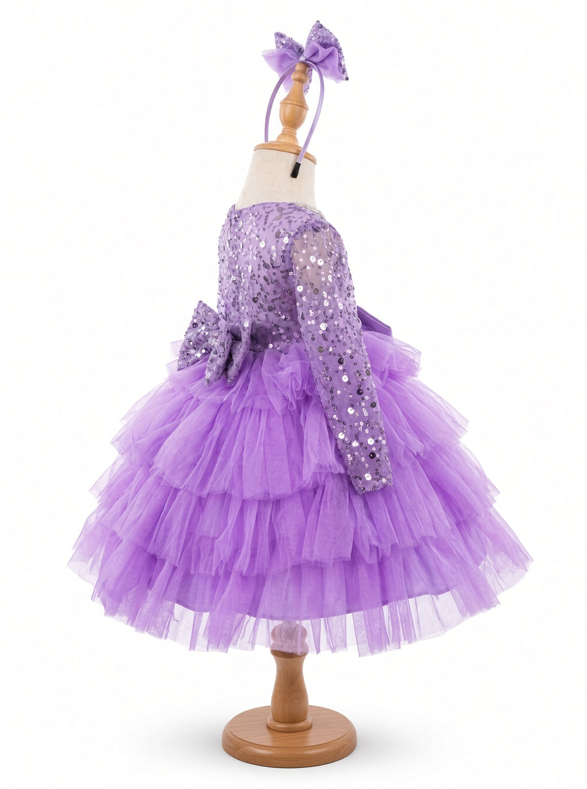 Lavender Sparkle Princess Gown