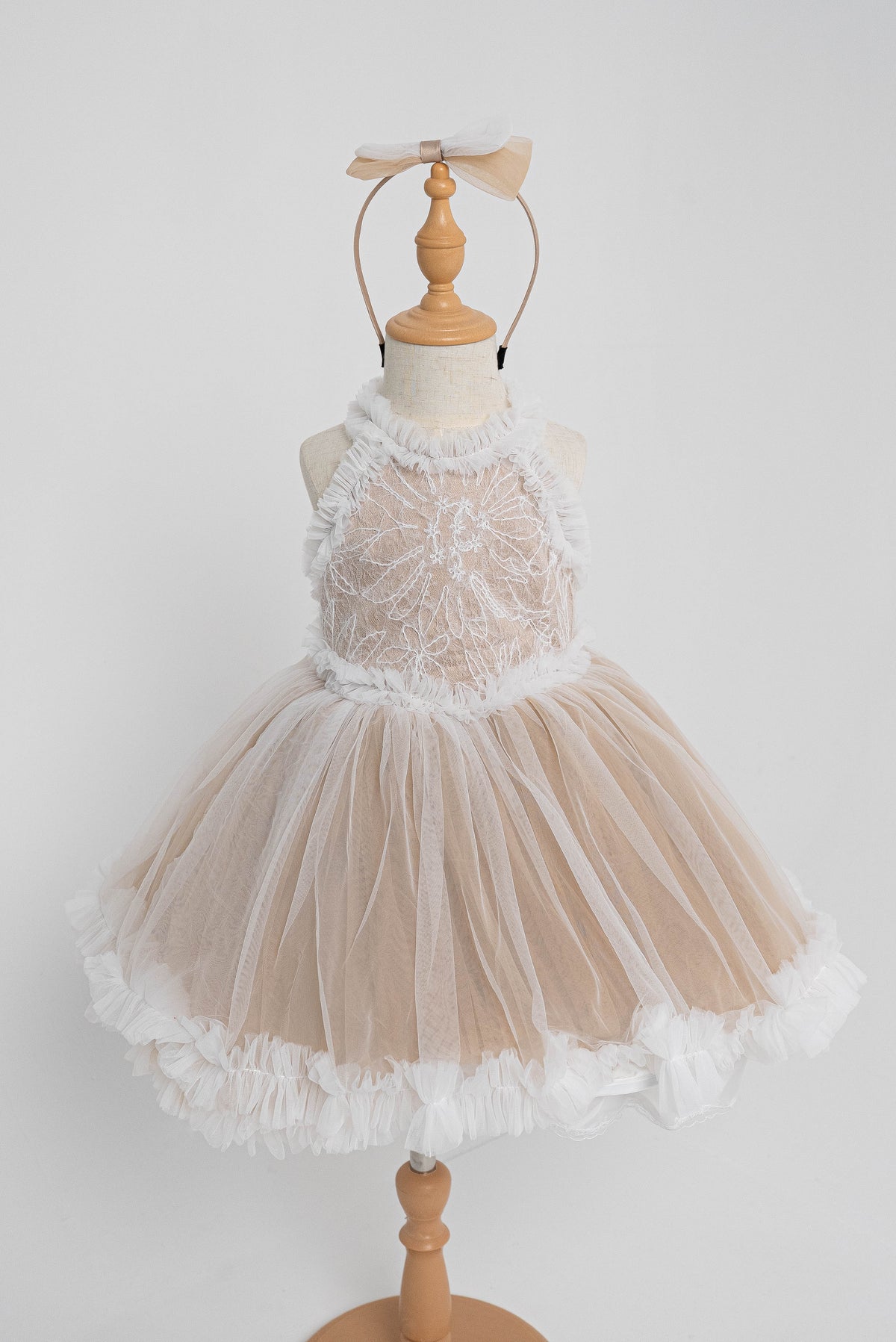 Beige Moonlight Couture Dress