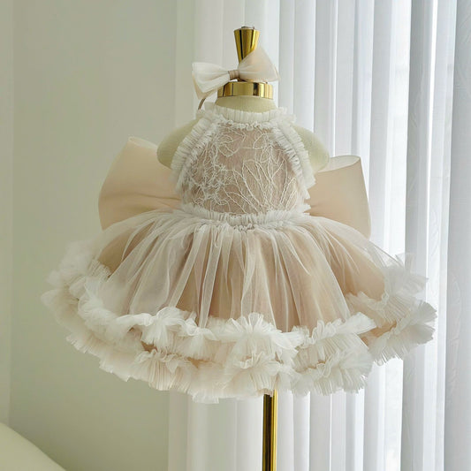 Beige Moonlight Couture Dress