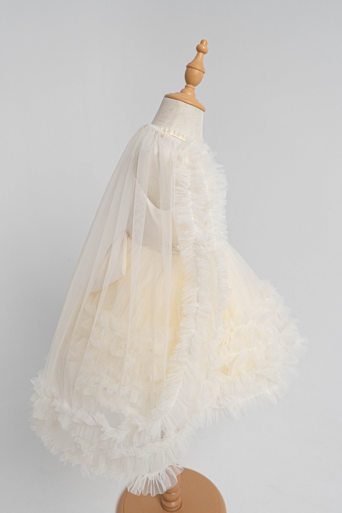 Cream Pearl Princess Dress