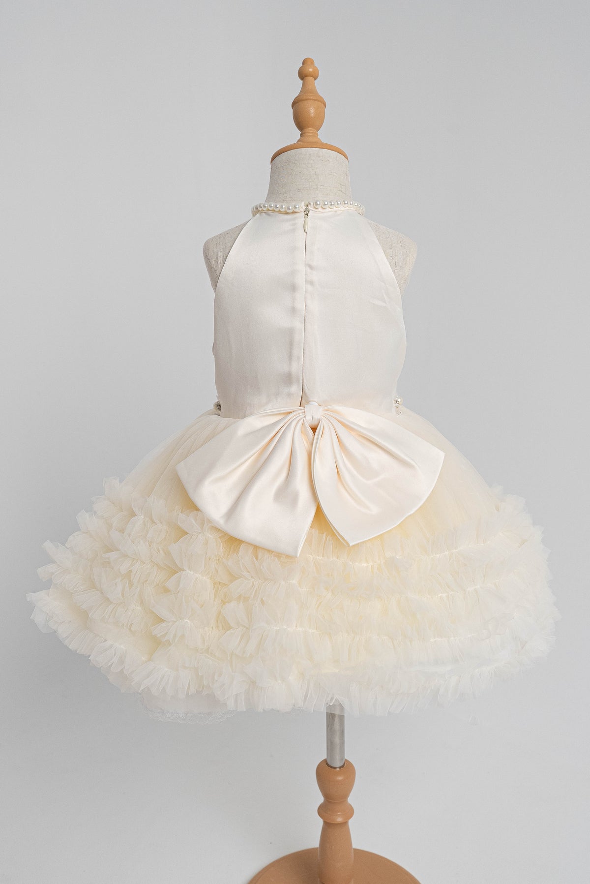 Cream Pearl Princess Dress