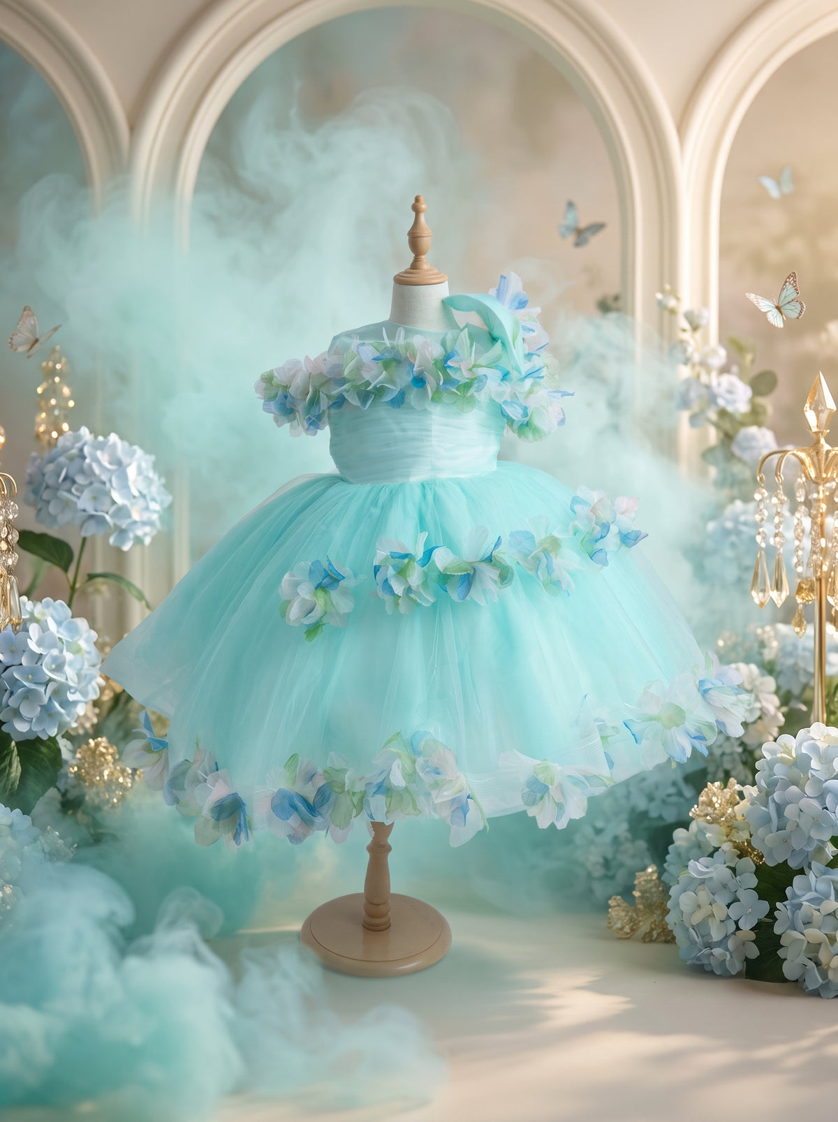 Emerald Crown Princess Gown