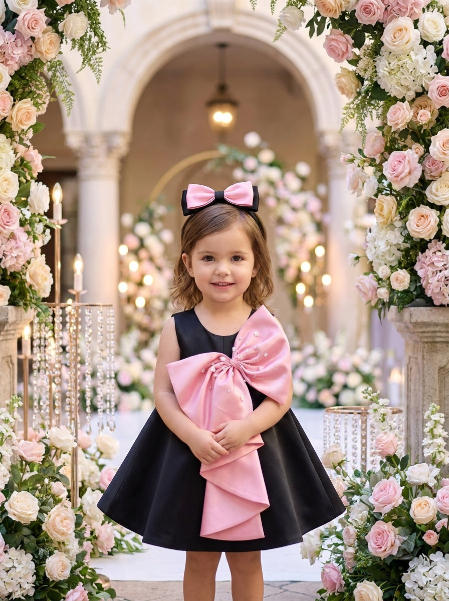 Grand Bow Occasion Dress - Bella Twirls