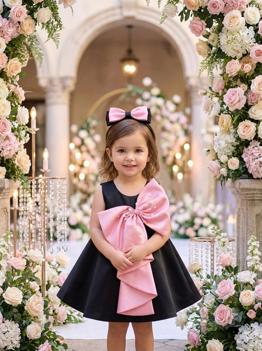 Grand Bow Occasion Dress - Bella Twirls