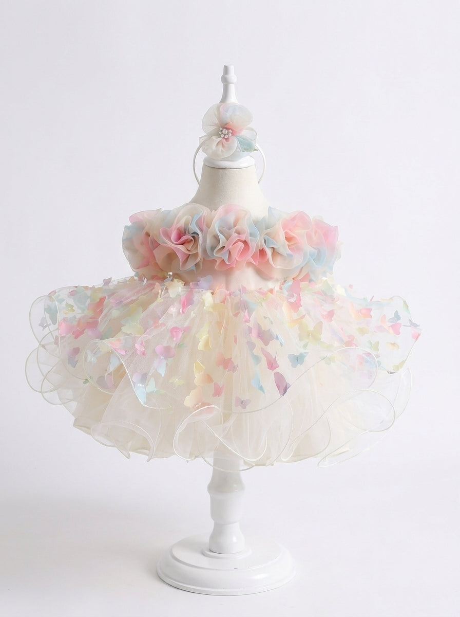 Pastel Rainbow Aurora Gown