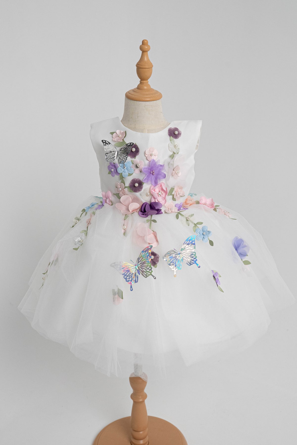 White Snowflake Princess Gown