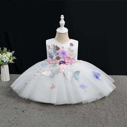 White Snowflake Princess Gown