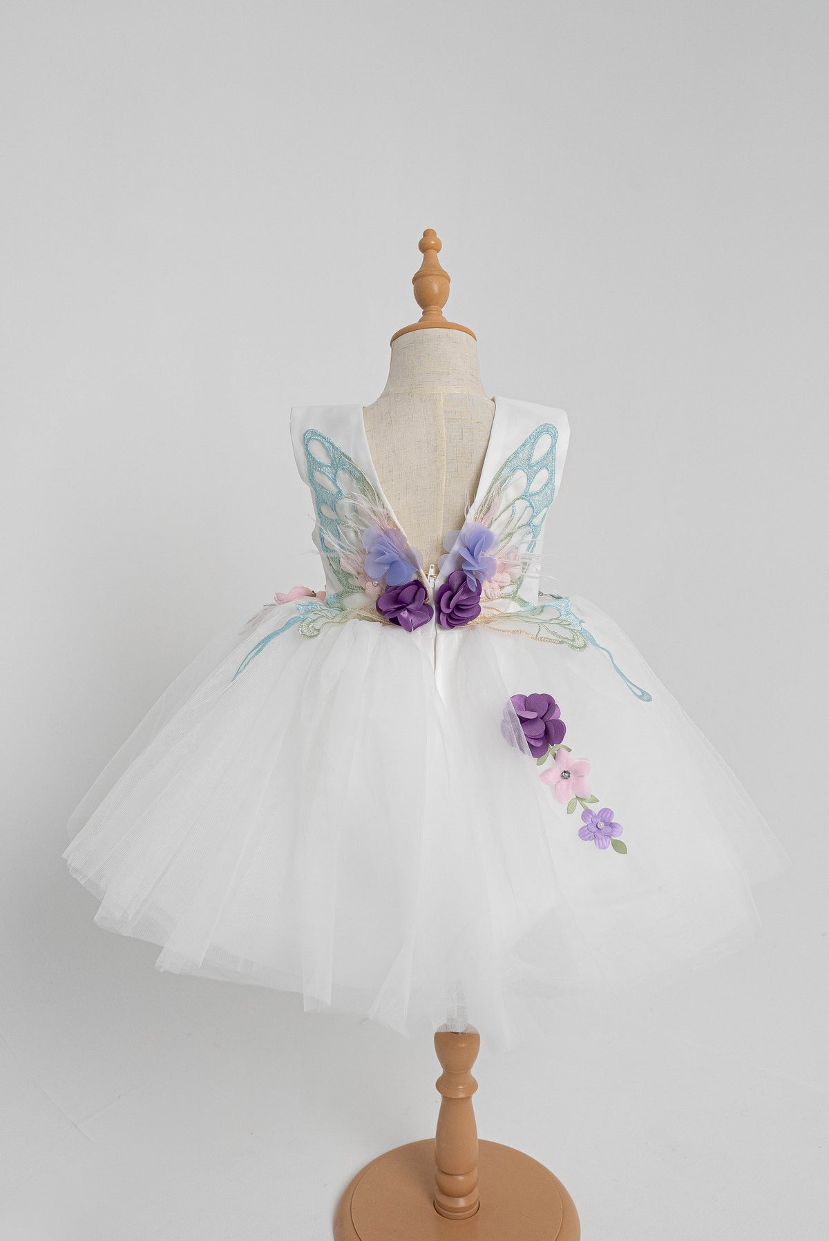 White Snowflake Princess Gown