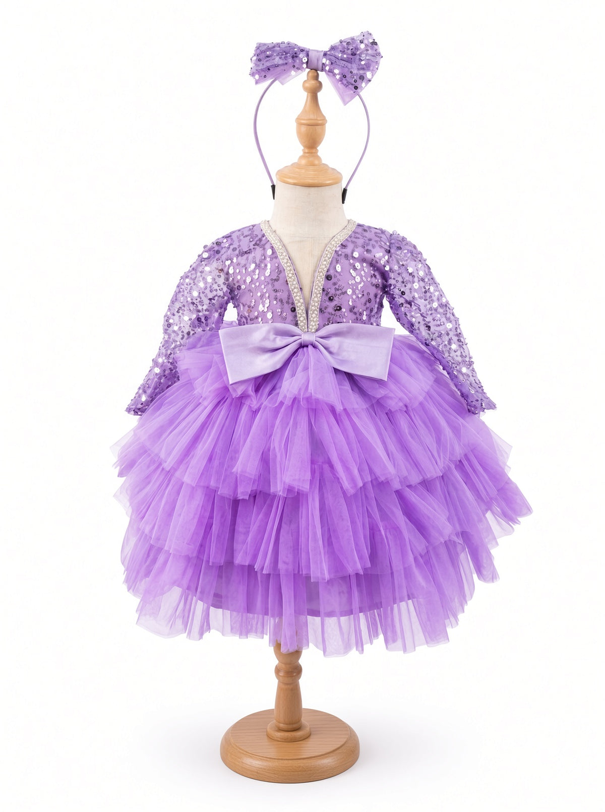 Lavender Sparkle Princess Gown