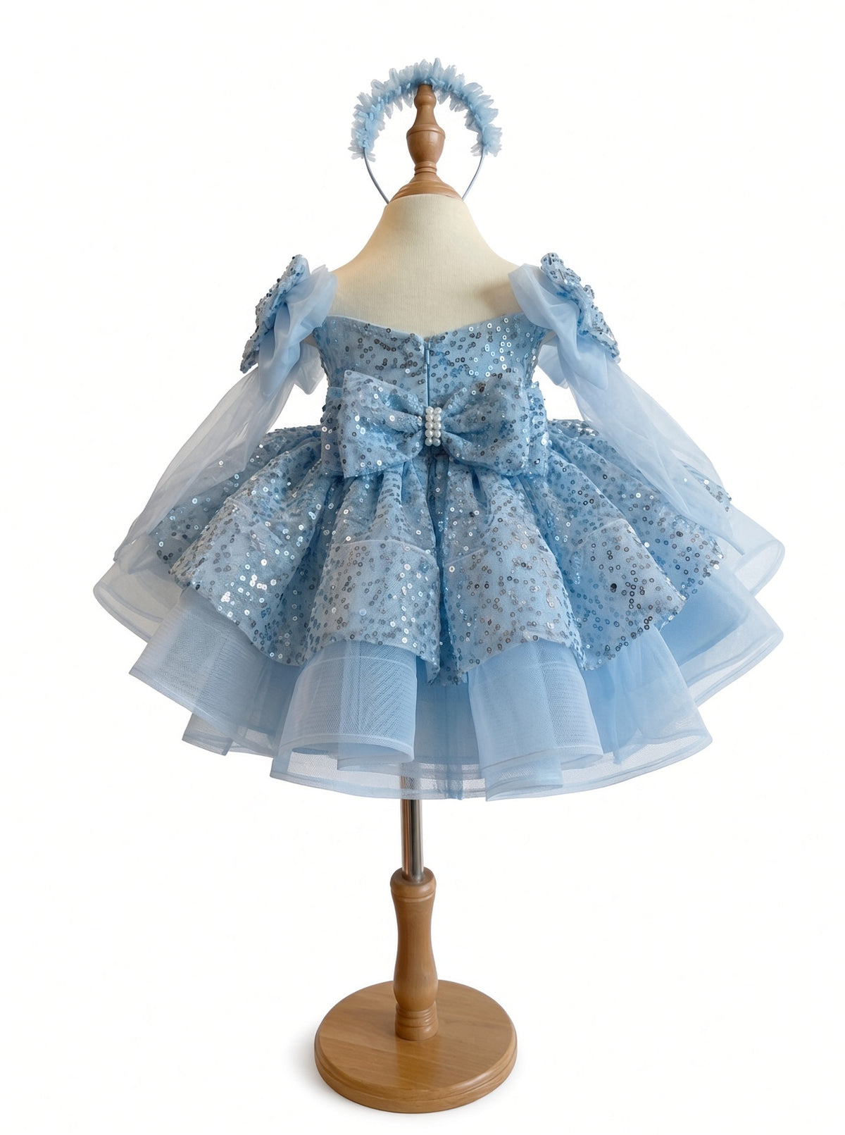 Blue Blossom Cascade Dress